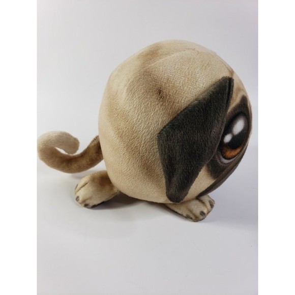 Pug Dog Fur Balls Plush Collectible Realistic Soft Toy Collectible 2016 - Picture 5 of 12
